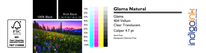 40# Glama Natural Clear Translucent Vellum