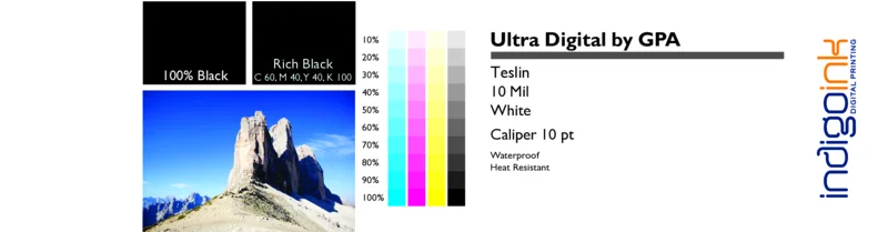 GPA Teslin White Matte 10mil