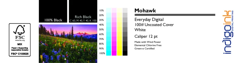 EDD Mohawk White Smooth 100# Cover