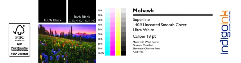 Mohawk Superfine Ultra White Smooth 140# Cover