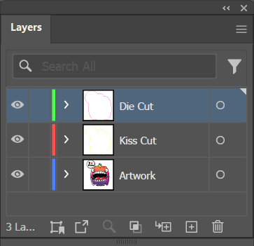 Die-Cut and Kiss-Cut Layers