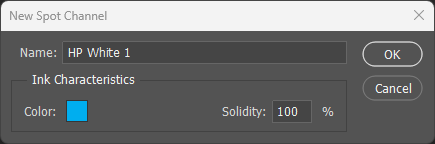 New Spot Channel Dialog