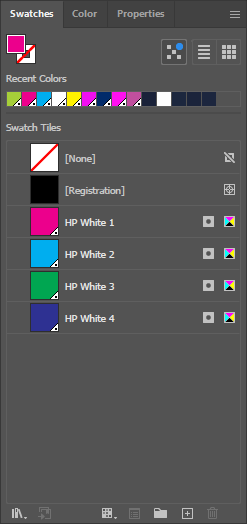 All 4 HP White Swatches