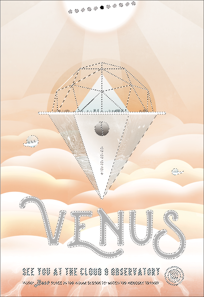 Selection of Overprinted Elements